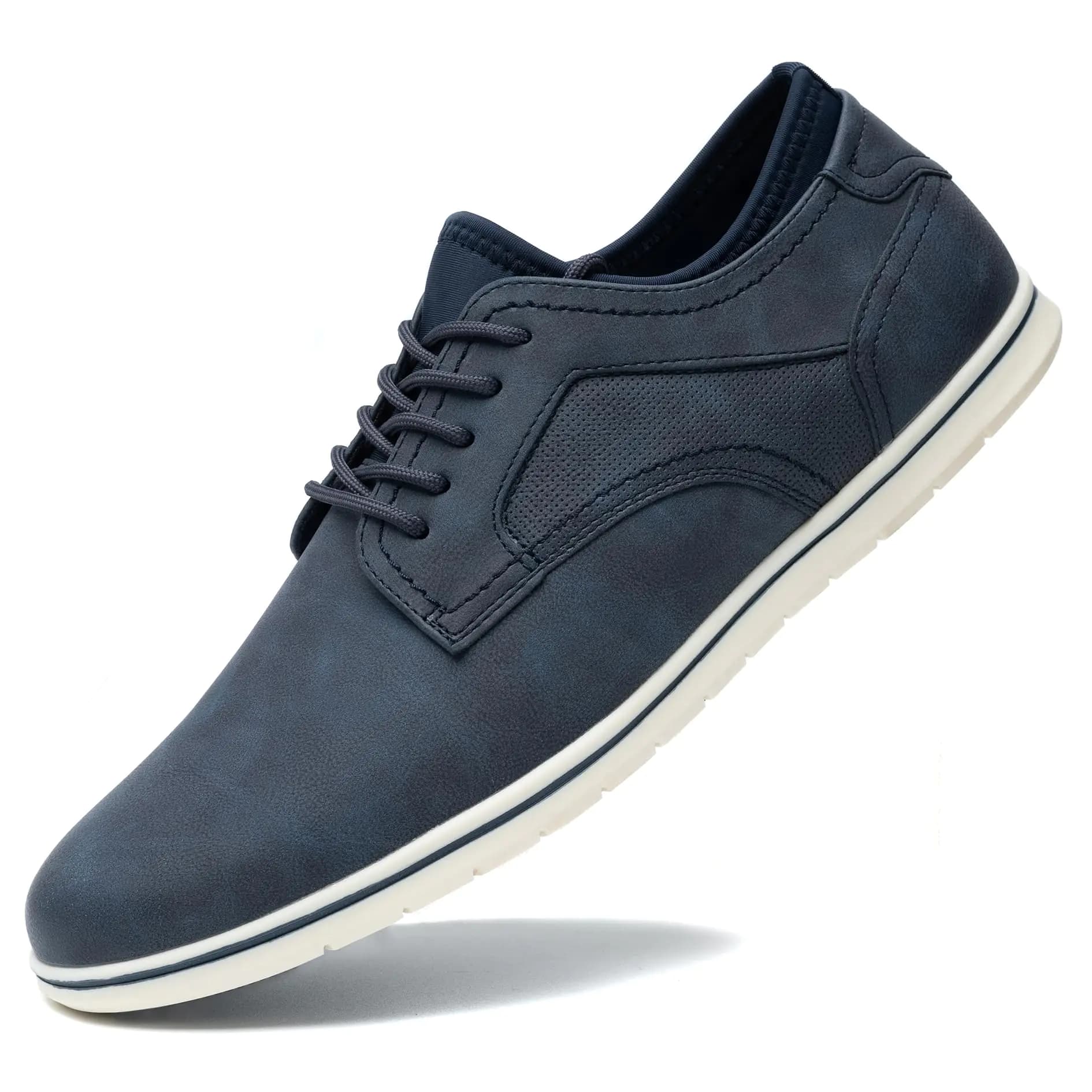 Mens Casual Navy Dress Sneakers