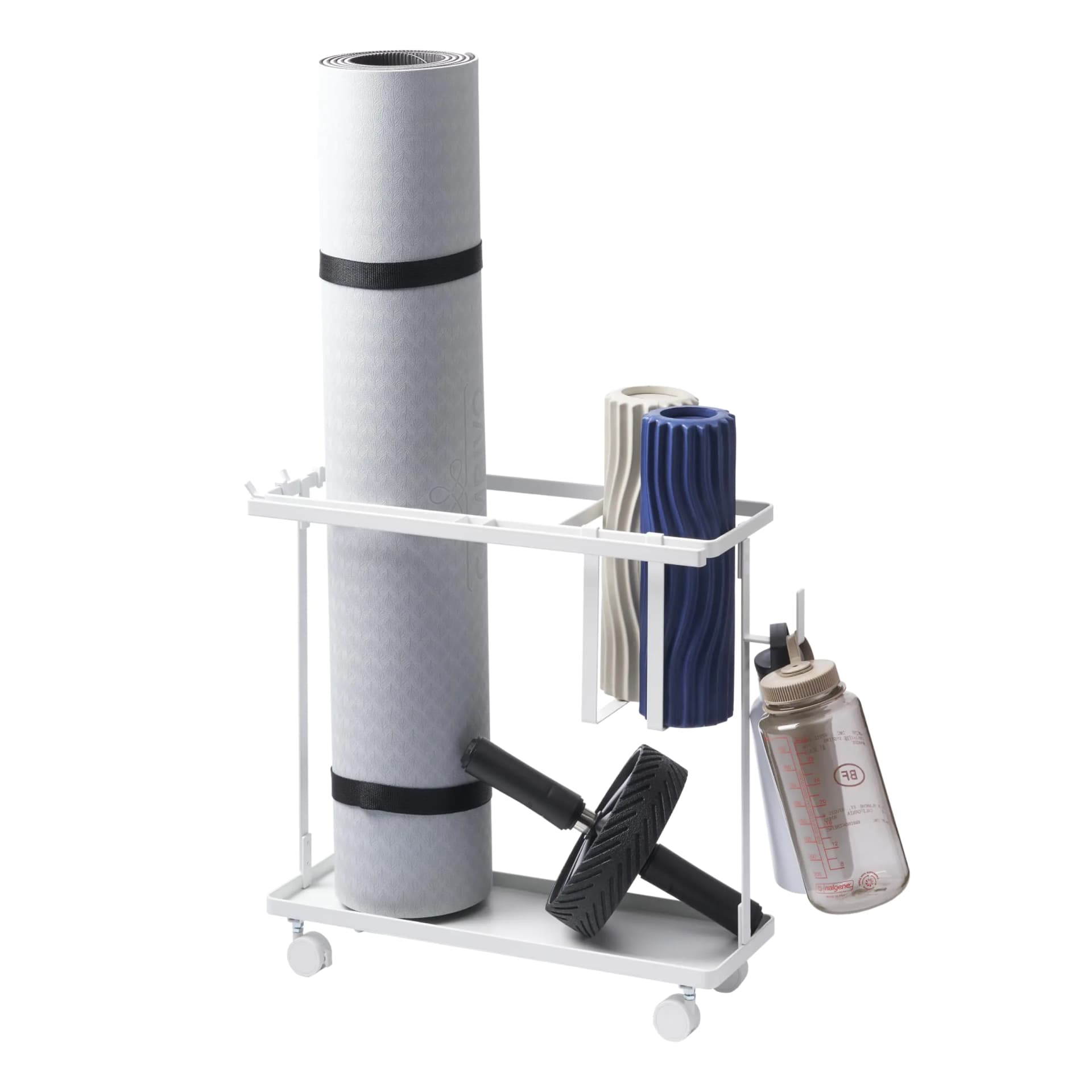 Yamazaki Tower Rolling Fitness Rack With Hooks