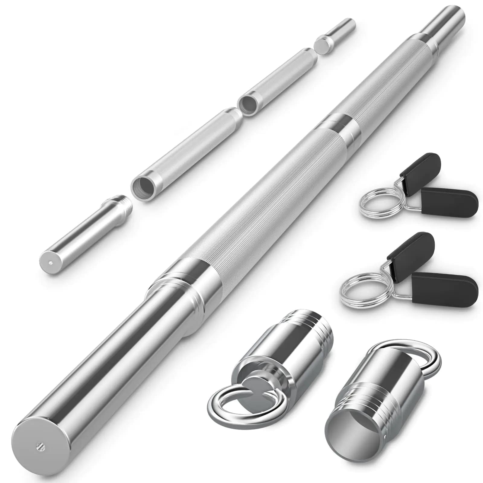 Barbell Bar 4ft with Spring Collars