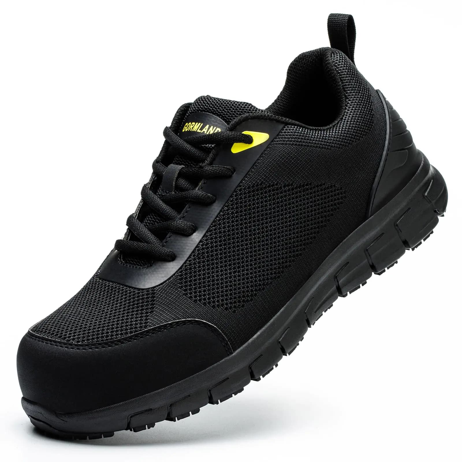 Composite Toe Non-Slip Safety Work Shoes Black