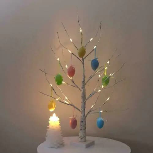 60cm Mini Twig Easter Tree with 24 LED Lights