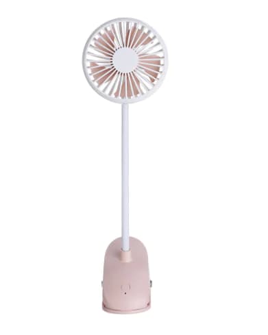 Rechargeable Clip Fan with Colorful LED Lights