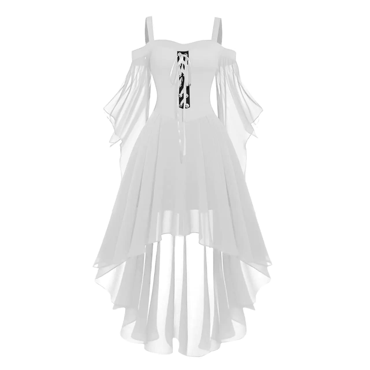 Gothic Long Dress White 3XL