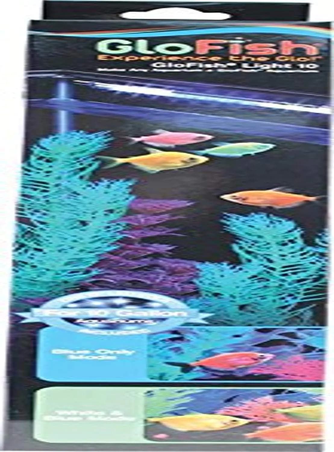 GloFish LED Light 10 Gallons Blue and White LED Lights for Aquariums Up to 10 Gallons (29029)