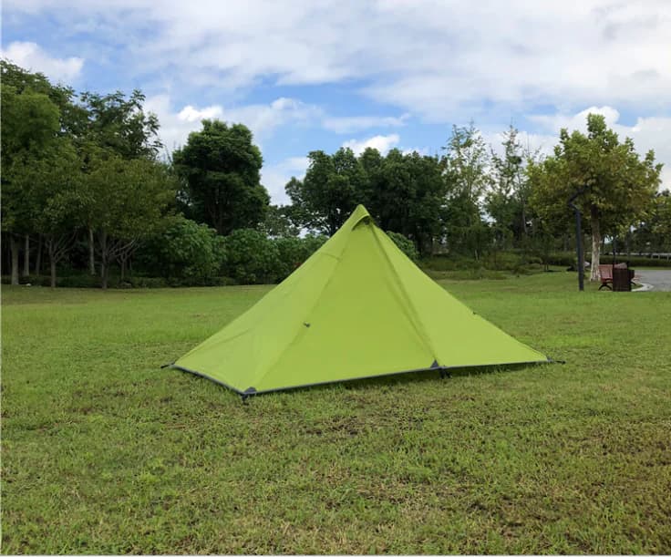 Rodless Portable Pyramid Camping Tent - Outdoor Gear
