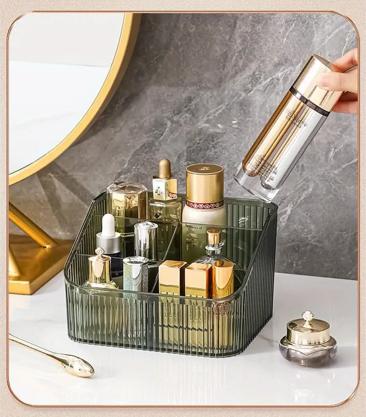 Desktop Makeup Organizer and Skincare Display Case
