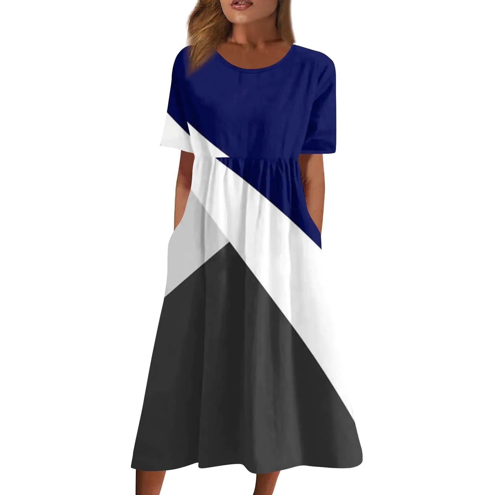 Royal Blue Off-Shoulder Maxi Dress