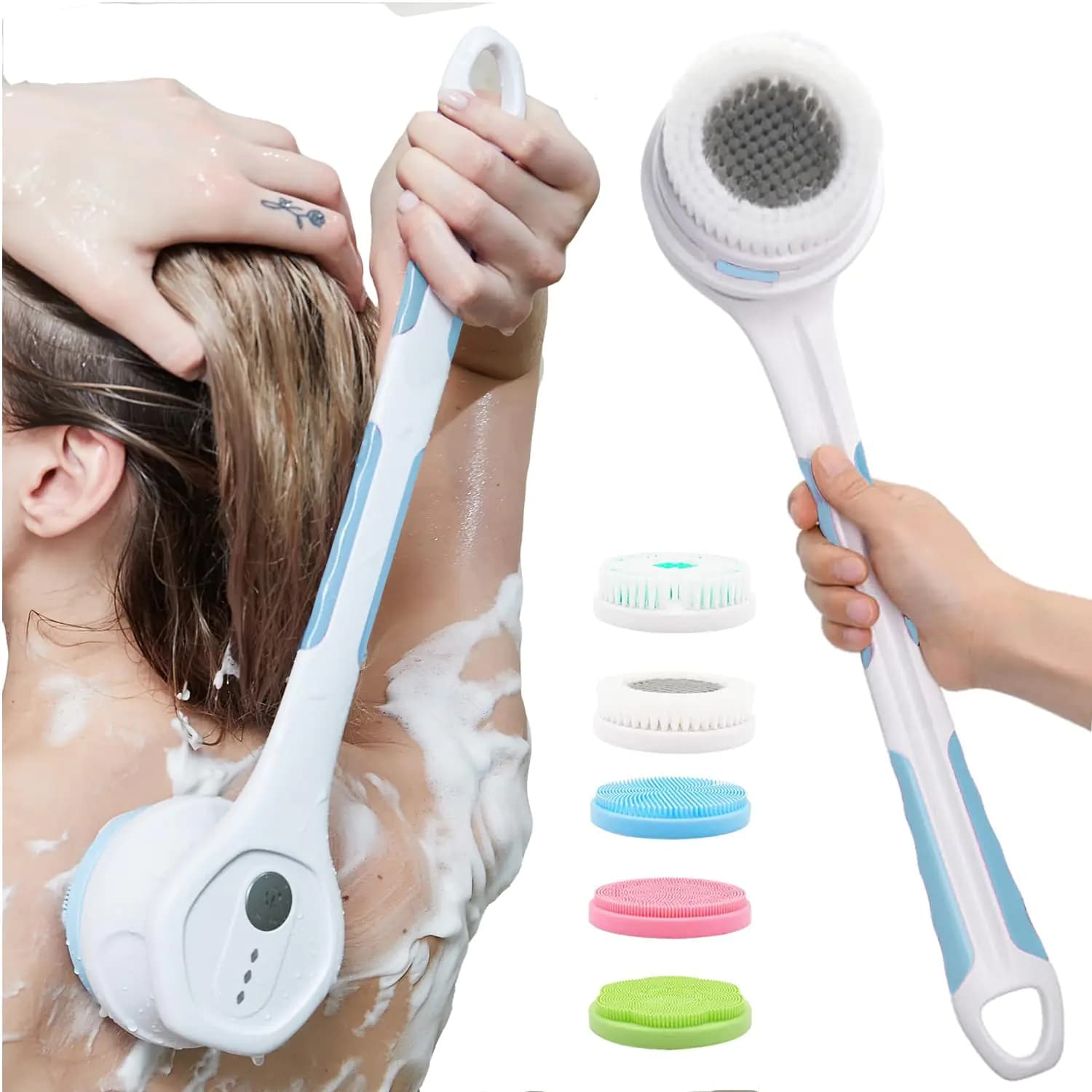 Electric Body Brush with Five Attachments