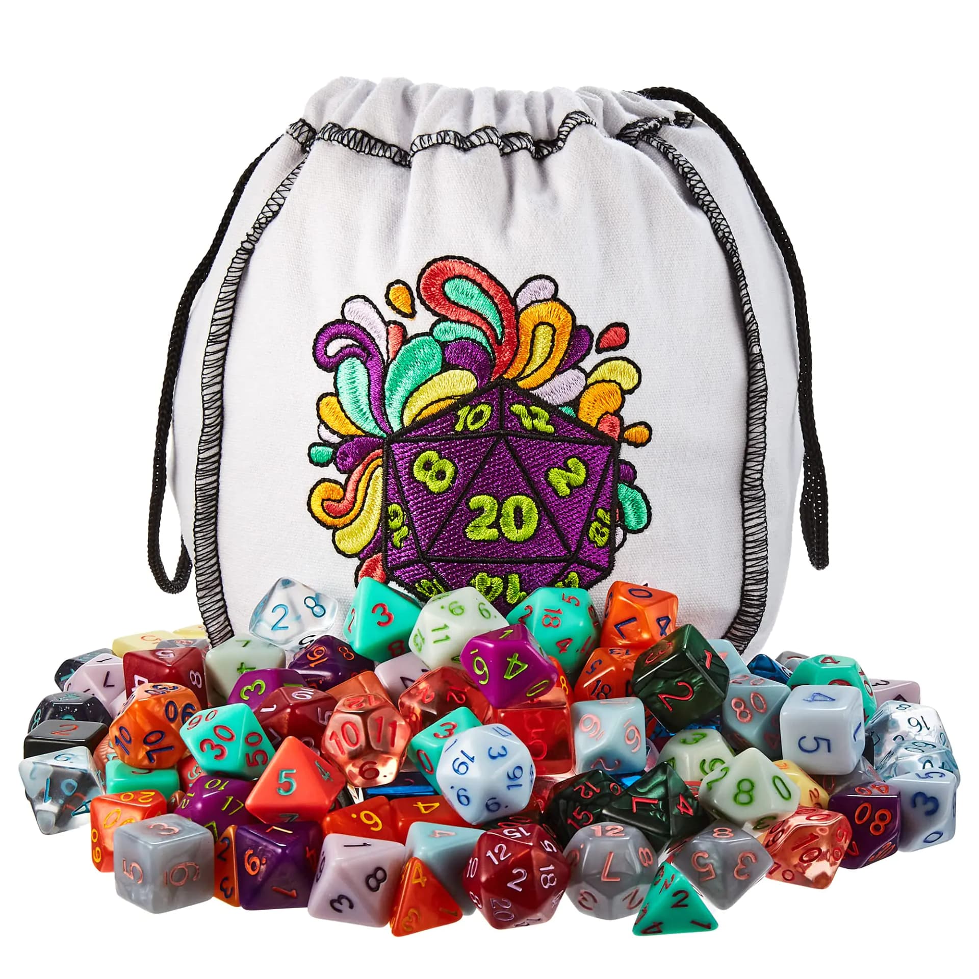 Wiz Dice Bag of Splendor 140 Polyhedral Dice