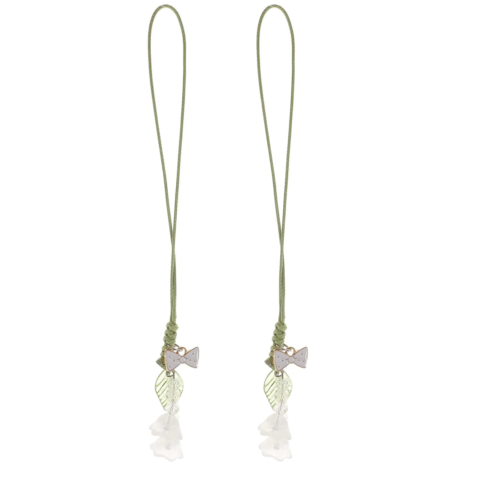 PartyKindom 2 PCS Phone Charm Kawaii Flower Phone Accessories Charm String Kawaii Phone Charm Hook Cute Phone Charms Aesthetic for Women Girl