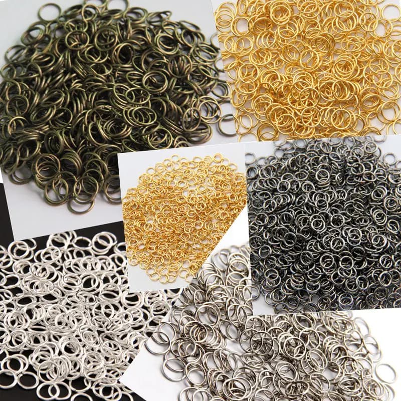 DIY White Iron Rings for Phone Case Accessories