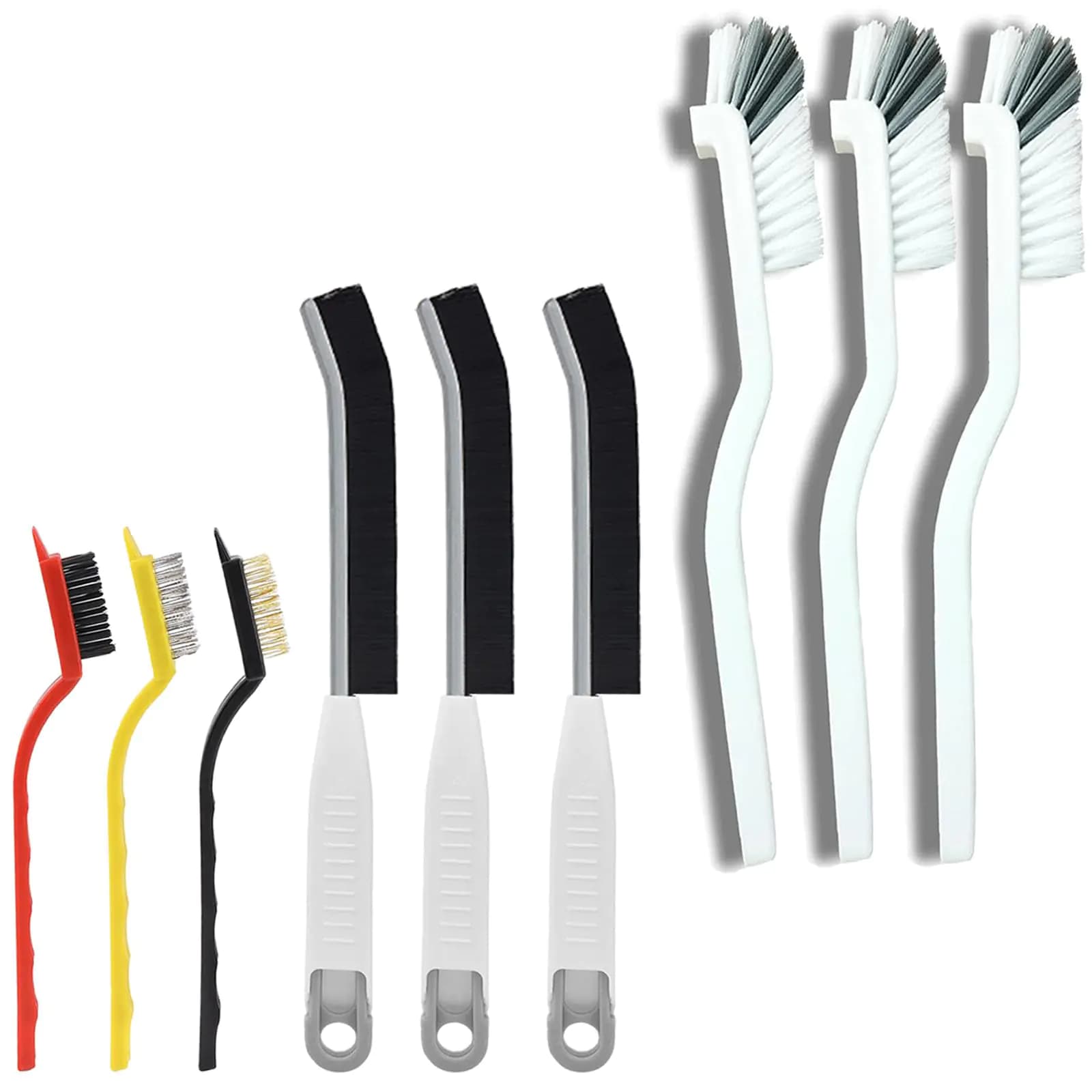Multifunctional Crevice Cleaning Brush Set, 9-Piece