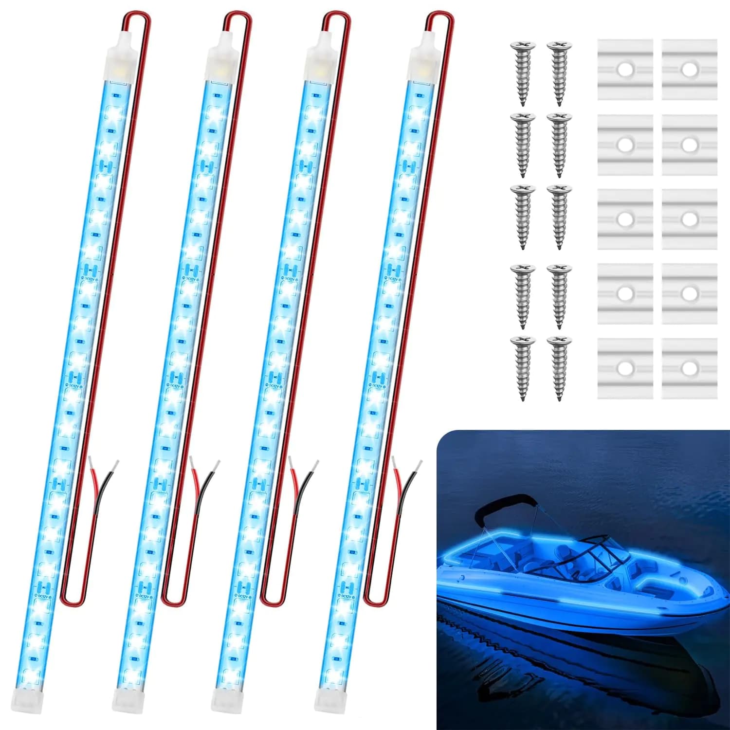Marine Submersible LED Strip Lights Blue