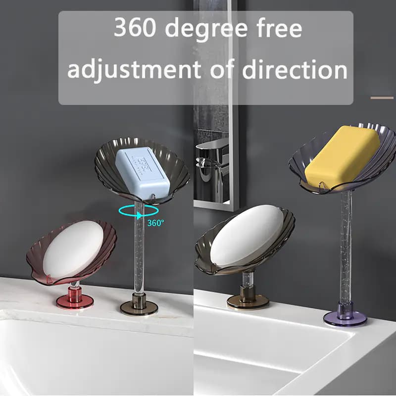Shell-Shaped Resin Soap Holder for Bathroom Accessories