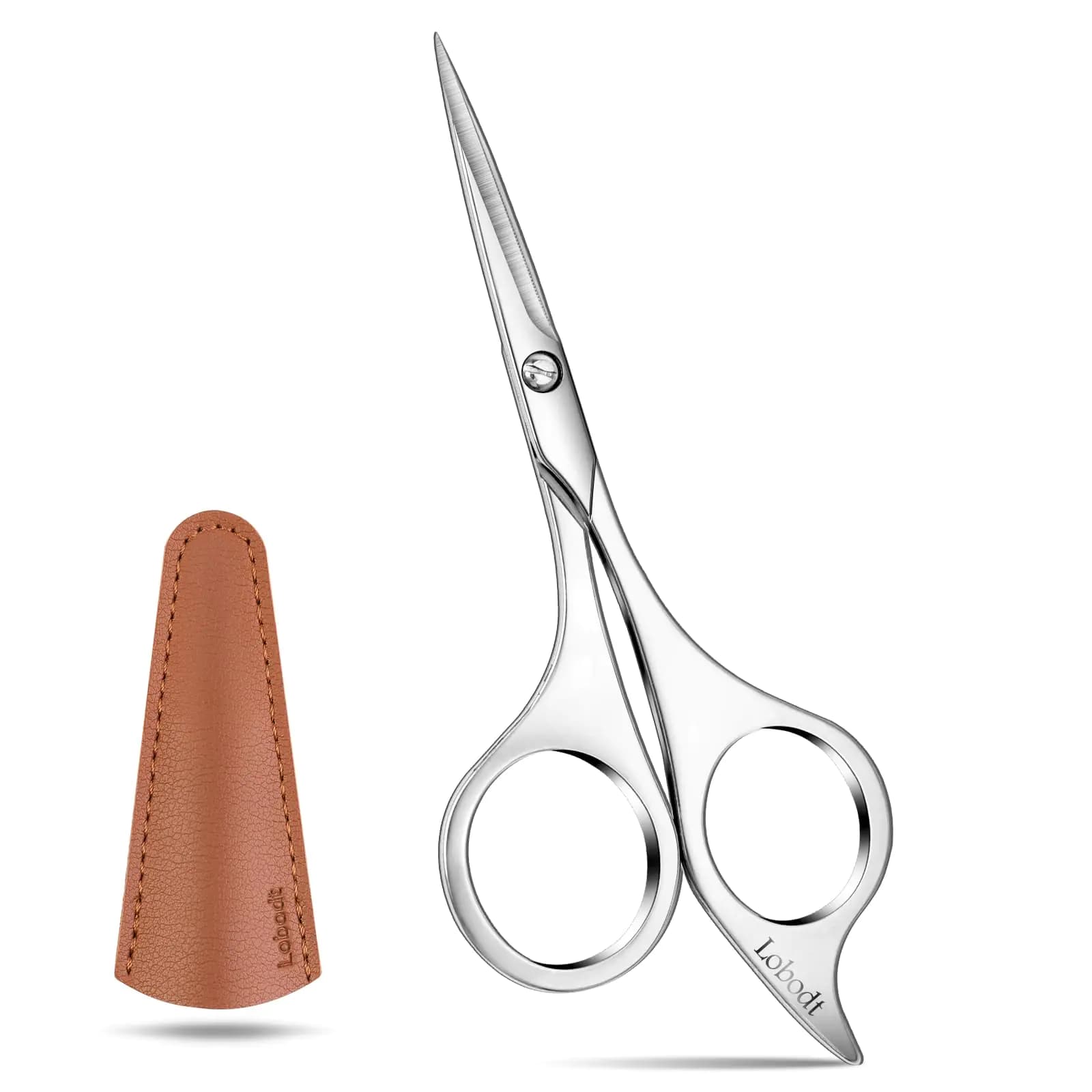 Professional Beard Scissors, Silver, 4.9 Inch