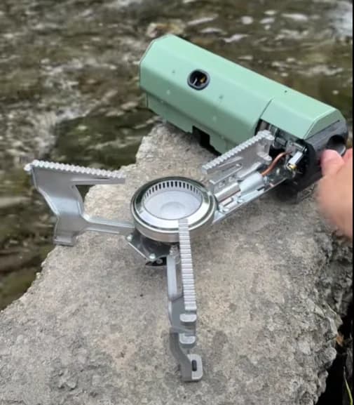 Camping Gas Stove Portable Folding Cassette Stove Outdoor Hiking BBQ Travel Cooking Grill Cooker Gas Burner Food Heating Tool Kitchen Gadgets