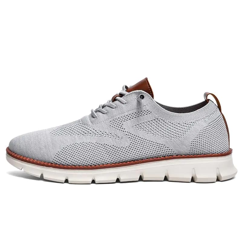 Lightweight Breathable Oxford Dress Shoes Grey