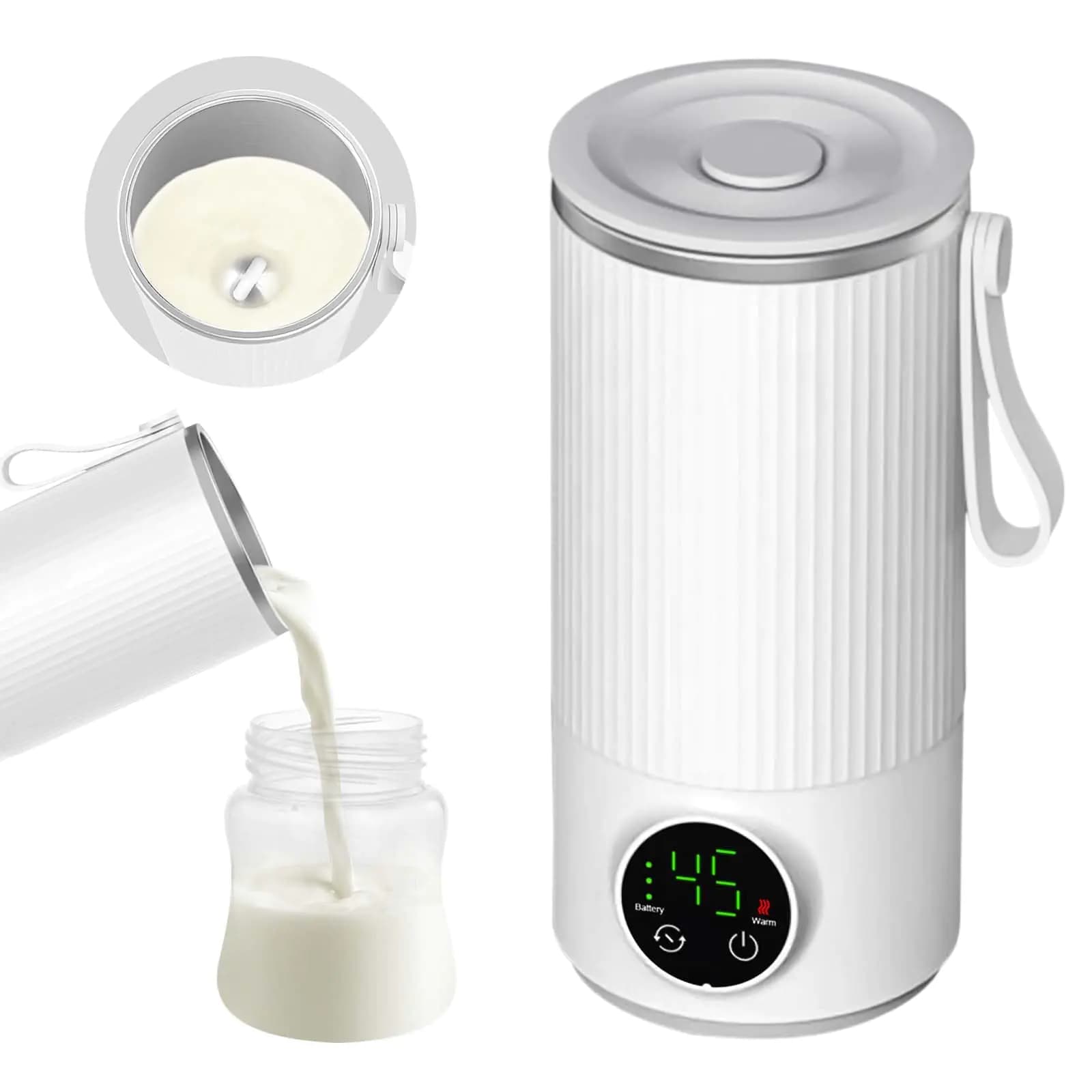 Travel Bottle Warmer With Temperature Display