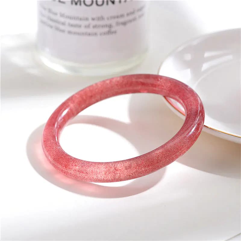 Natural Strawberry Quartz Bracelet for Women Fashion