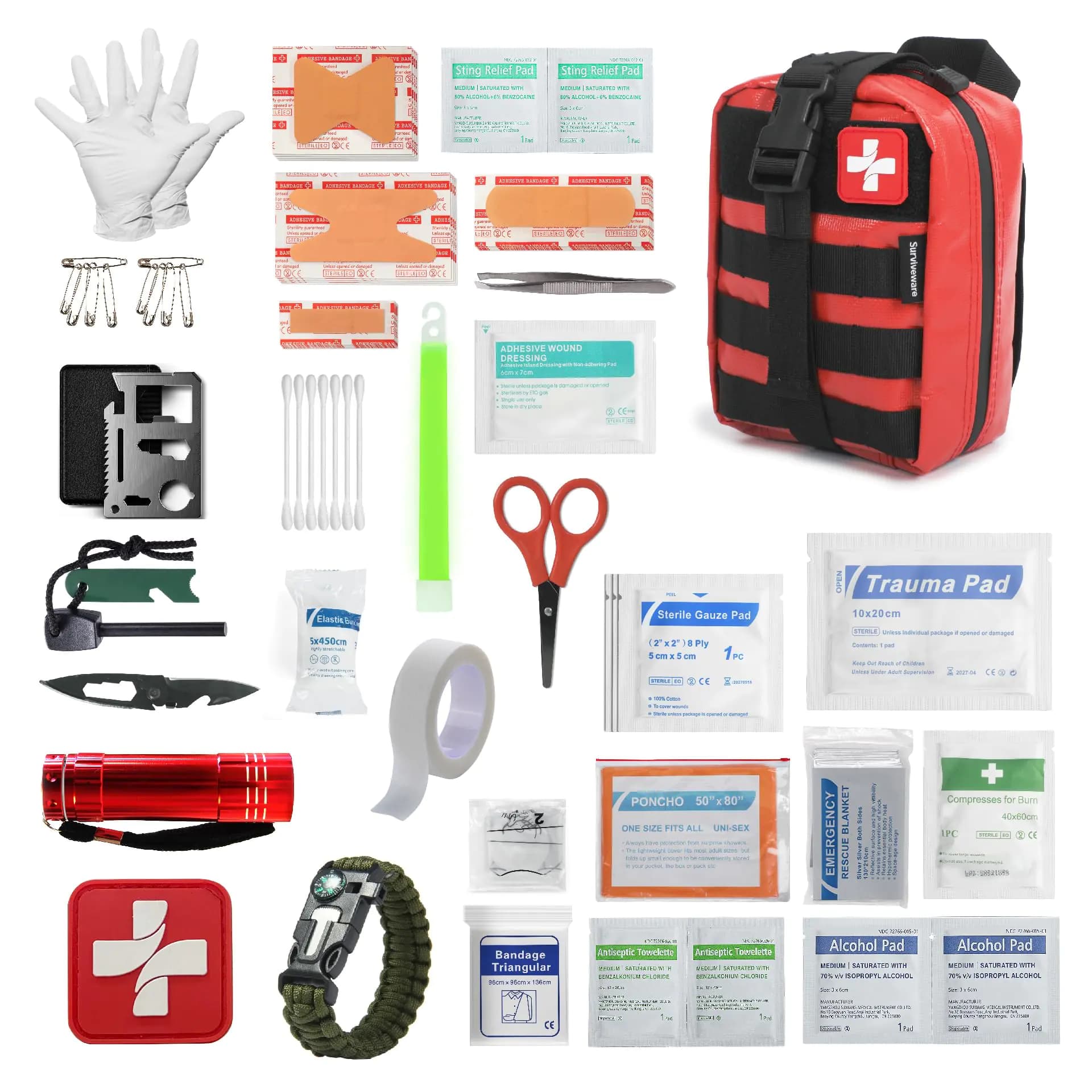 Waterproof Premium Survival First Aid Kit