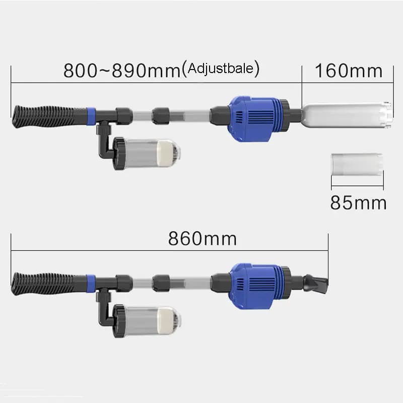 Electric Water Change and Vacuum Cleaner for Aquariums