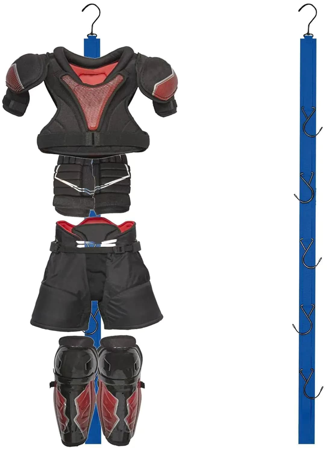 Hockey Gear Drying Rack with Five Hooks Blue