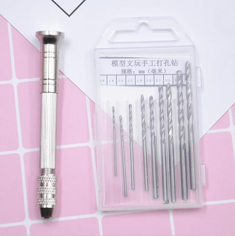 Modeling Tools Set with Hand Drill and Base (Clay)