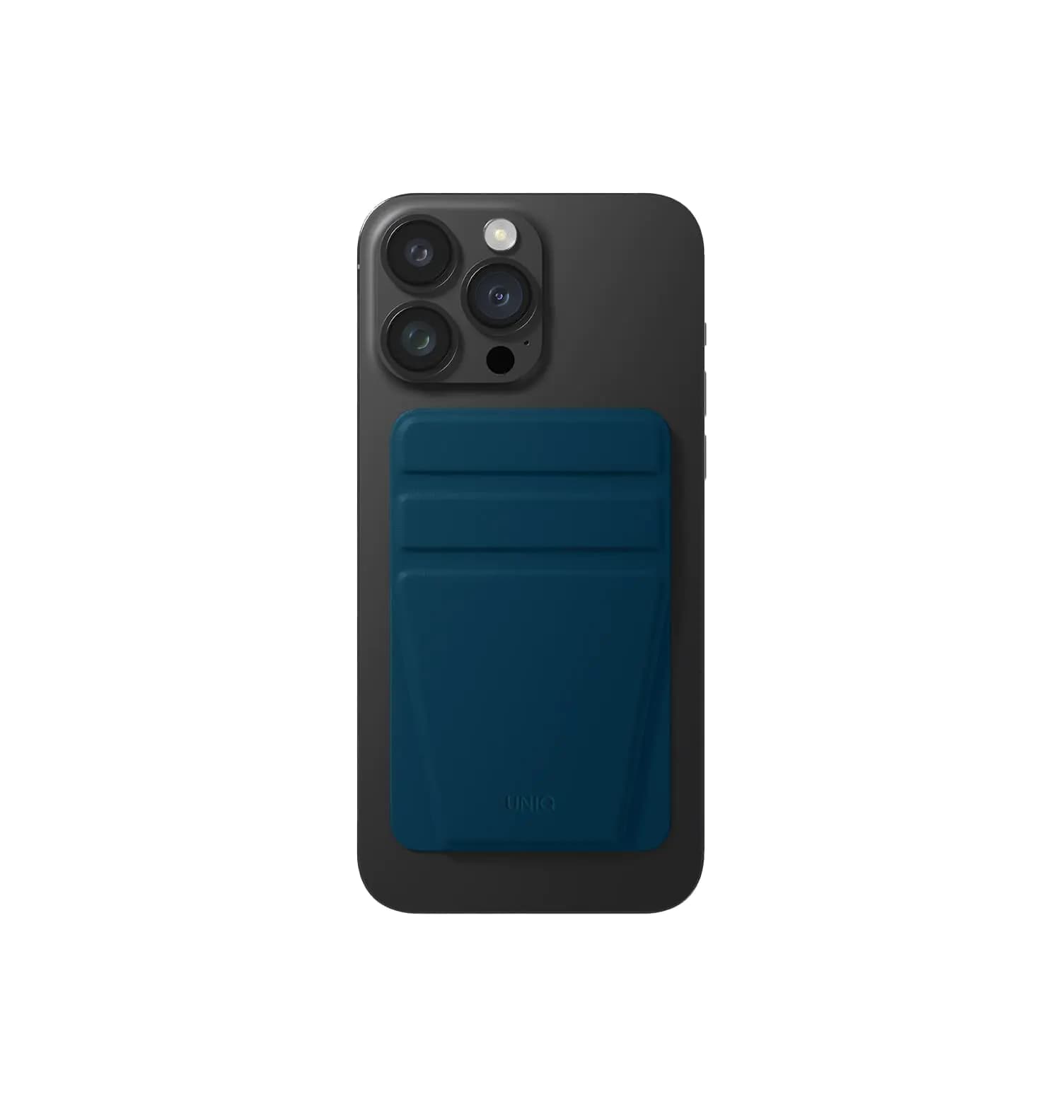 UNIQ Phone Accessory (Phone Stand a Hand Grip and Card Holder) (Navy)