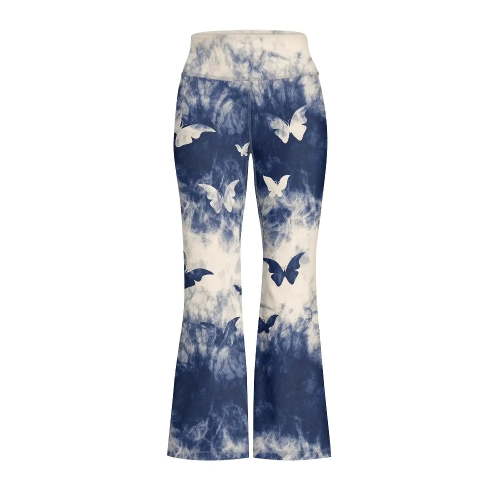 Butterfly Print Flare Yoga Leggings Girls
