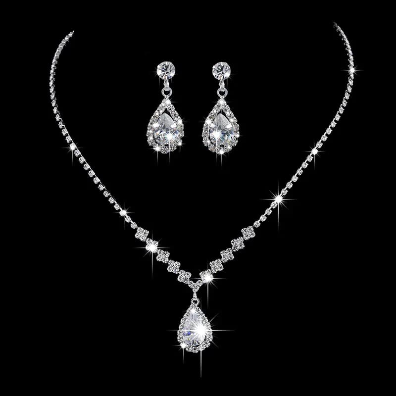 Bridal Jewelry Set - Necklace and Earrings