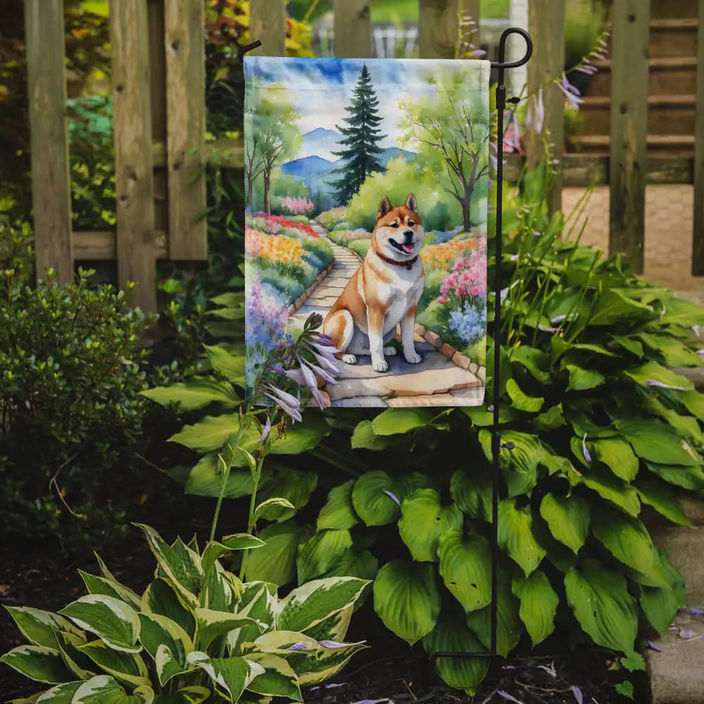 Akita Spring Garden Garden Flag