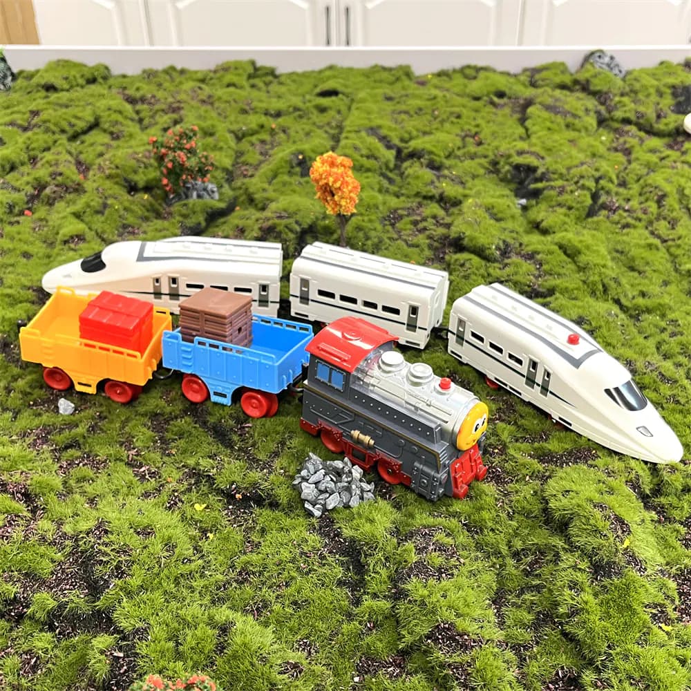 Kids' Cartoon High-Speed Train Track Car Accessories