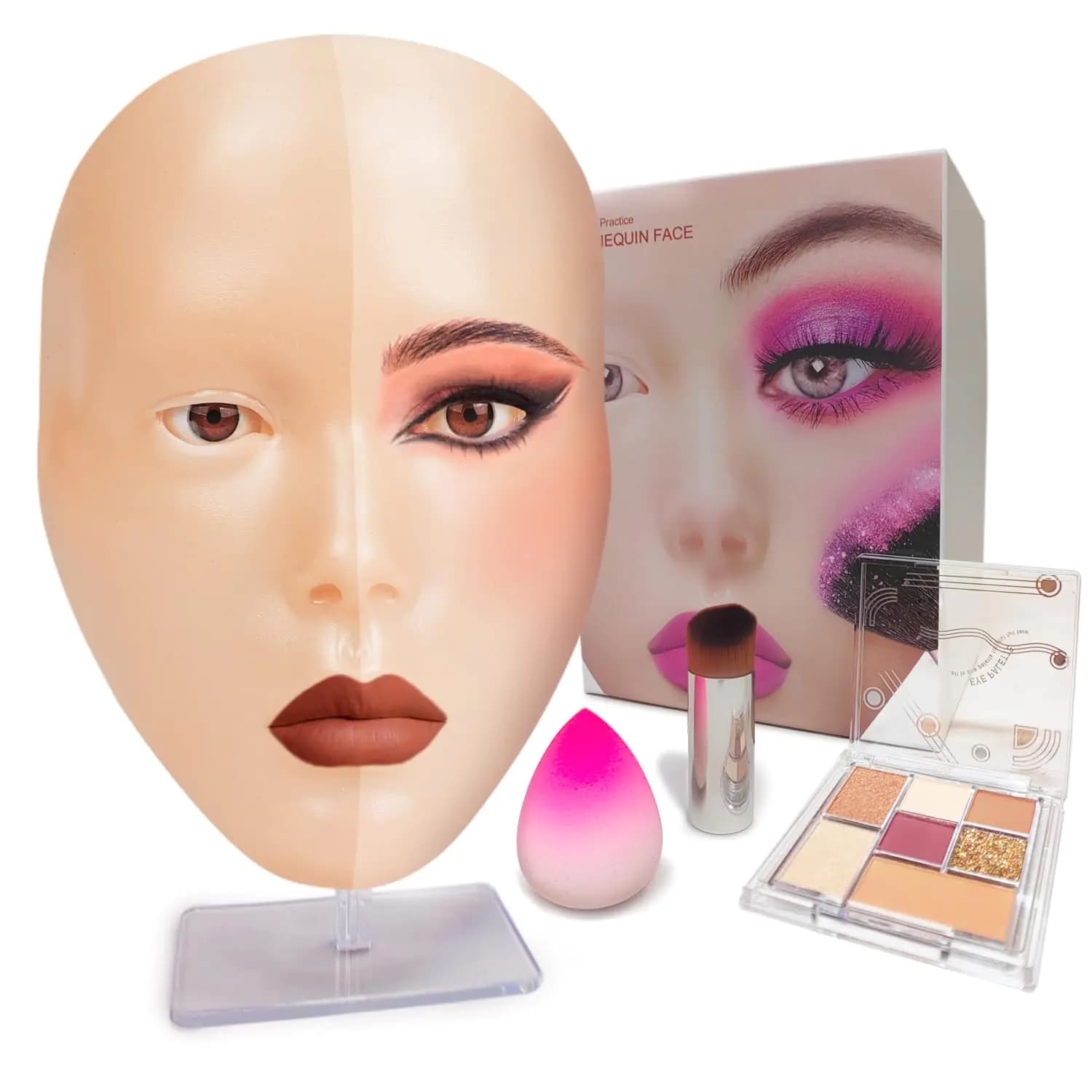 Silicone Practice Face Mannequin Yellow