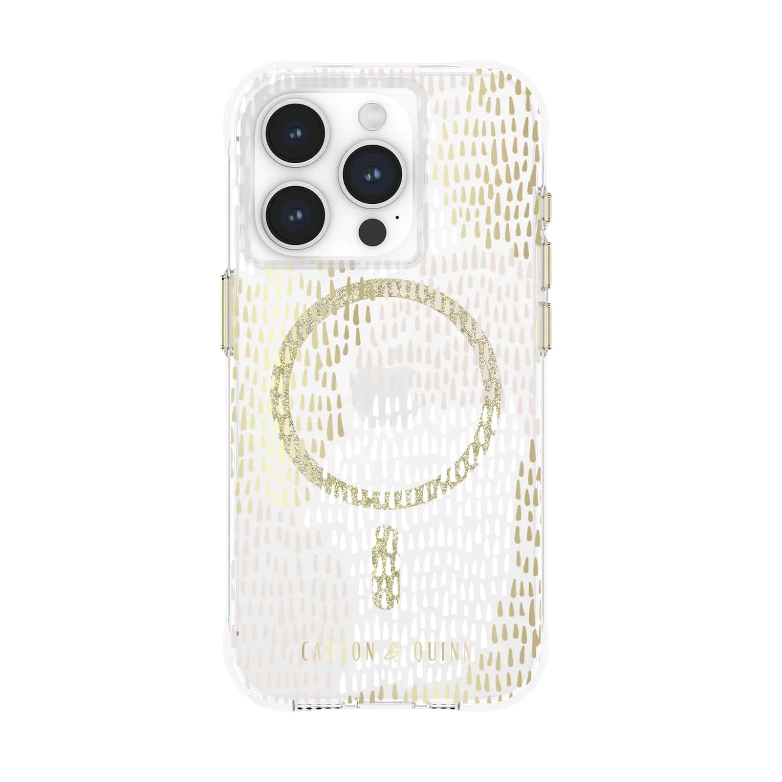Magnetic Drop Protection Case iPhone 15 Pro Gold
