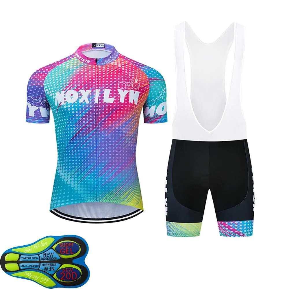 Men's Cycling Jersey and Padded Shorts Set