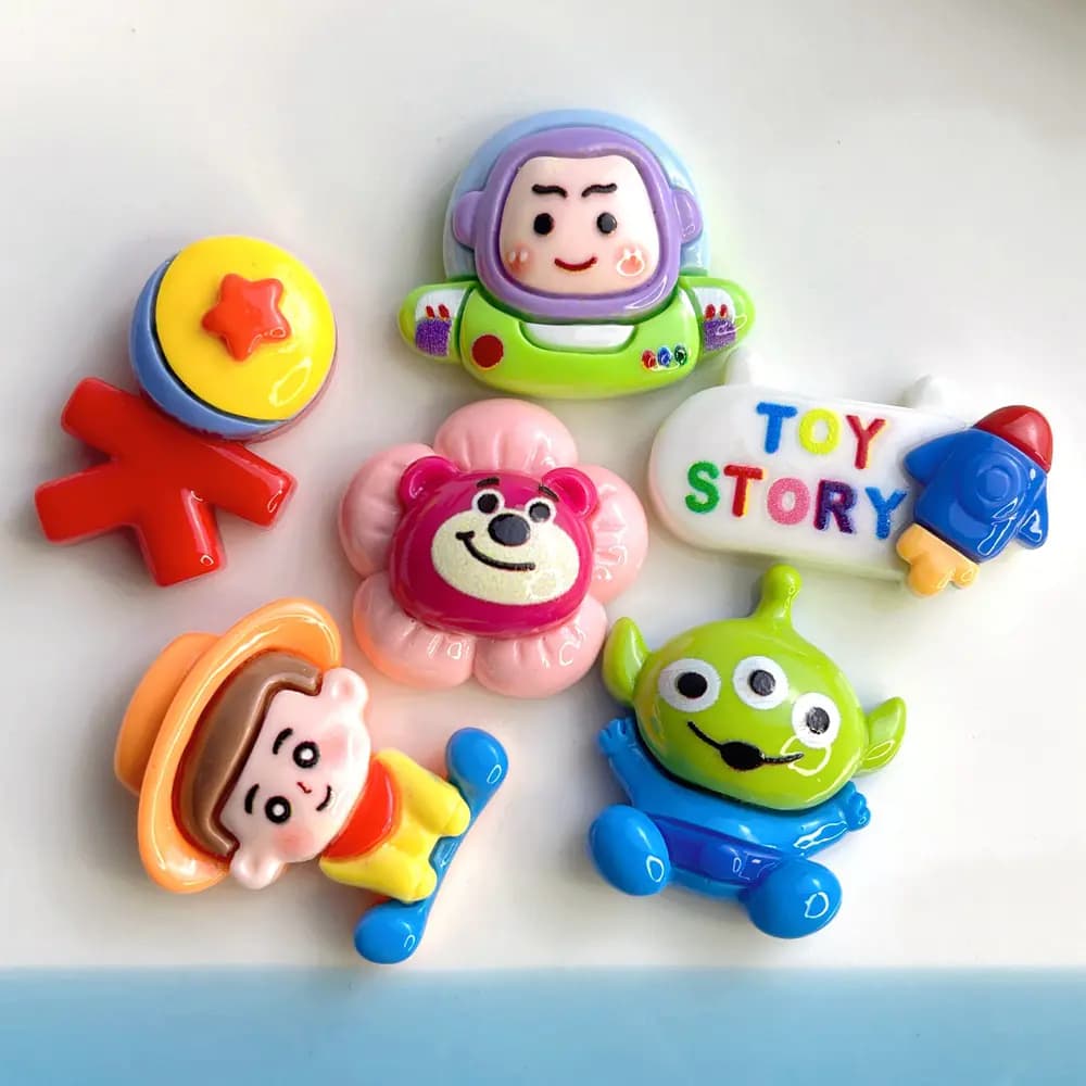 Cartoon Resin Accessories for DIY Hair and Phone Decor