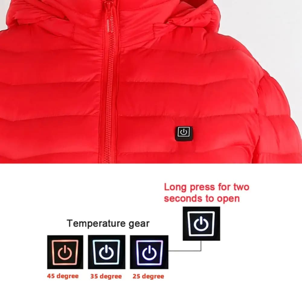 Heated USB Electric Winter Jacket