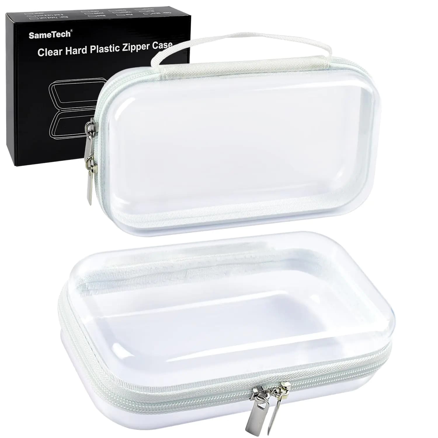 Clear Stackable Storage Bins With Zipper Closure
