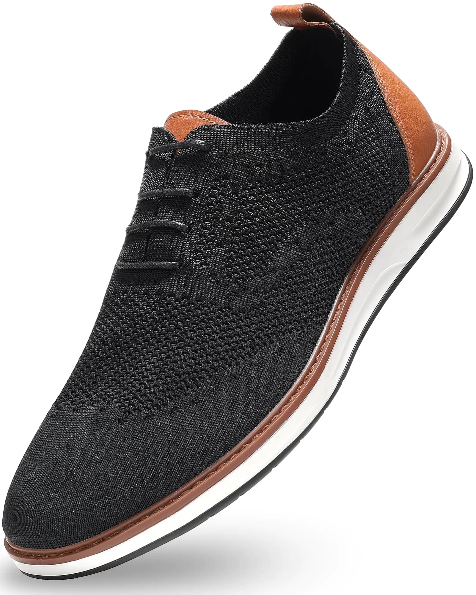 Men's Casual Oxford Dress Shoes Knit Breathable