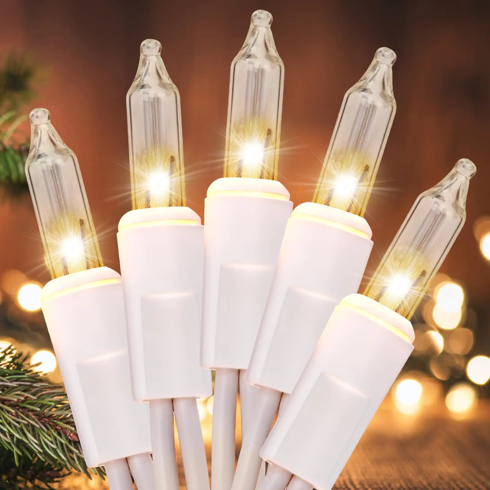 Christmas Lights 100 Count Multicolor String Lights