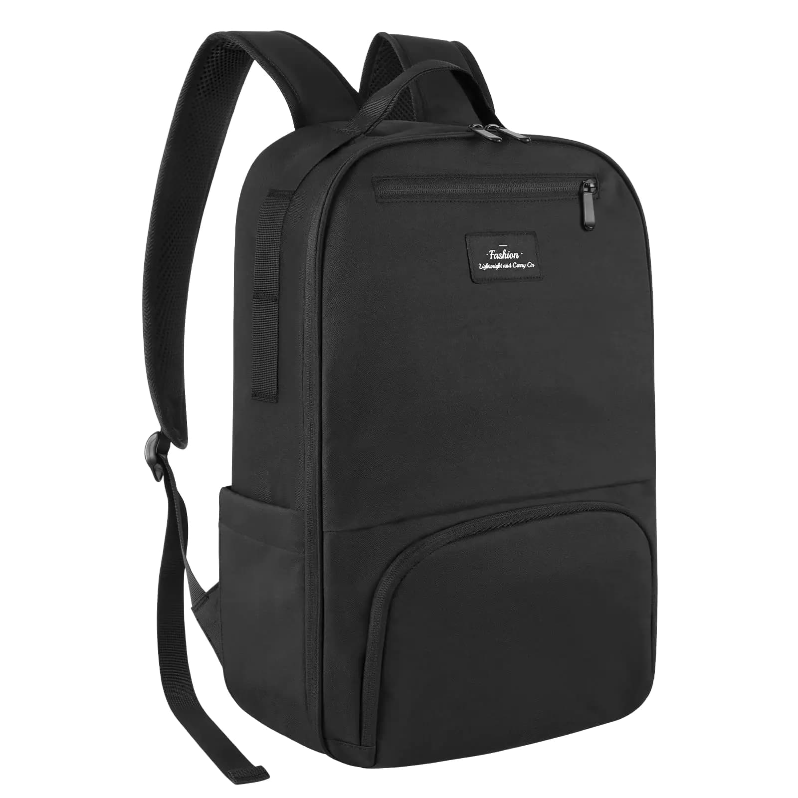 Men's Black Water-Resistant Work Laptop Backpack