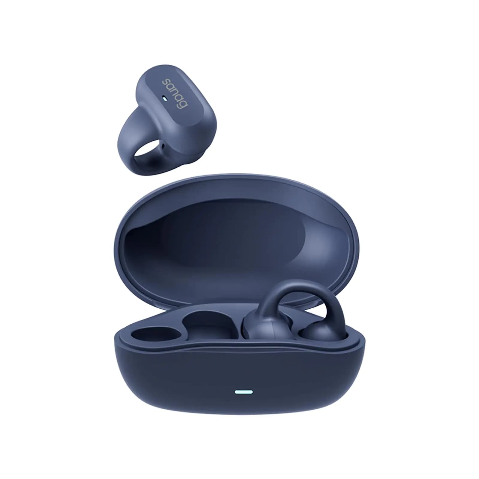 Sanag Wireless Earbuds Bluetooth 5.3 Headphones with Charging Case Open Ear Headphones with Blue