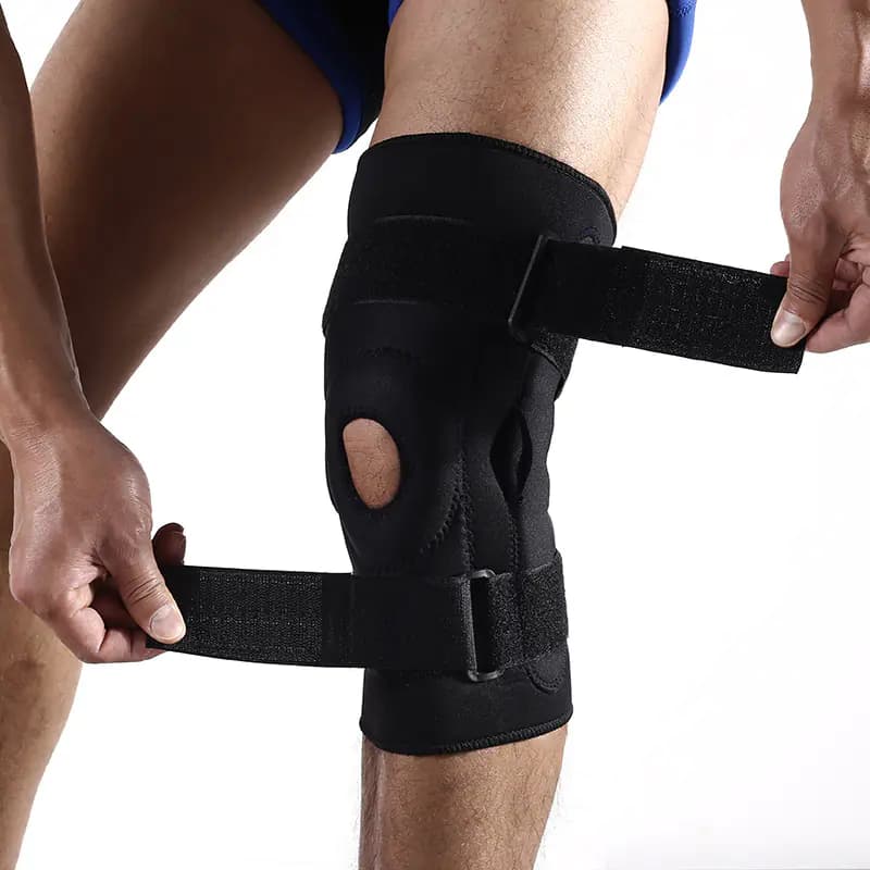 Outdoor Dual Aluminum Sports Knee Support Gear