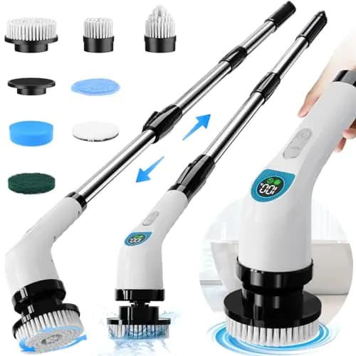 Electric Spin Scrubber With 10 Cleaning Tools