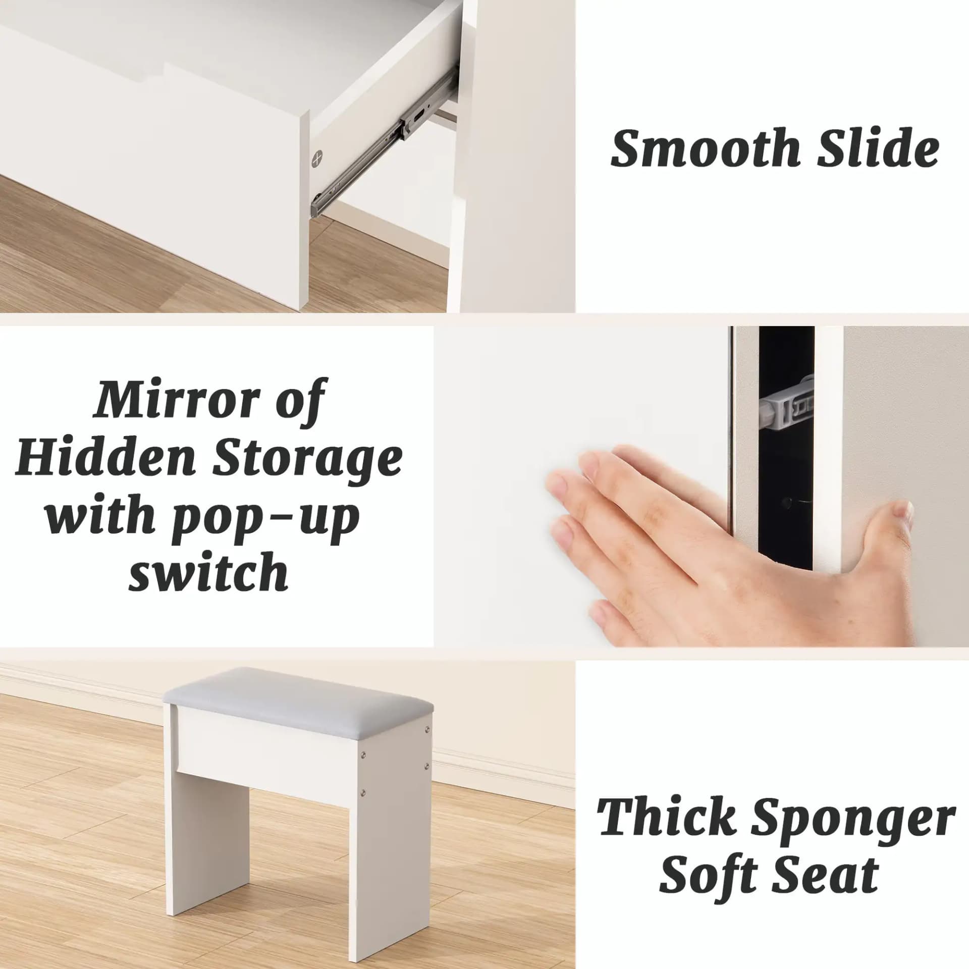Modern Minimalist Bedroom Dressing Table