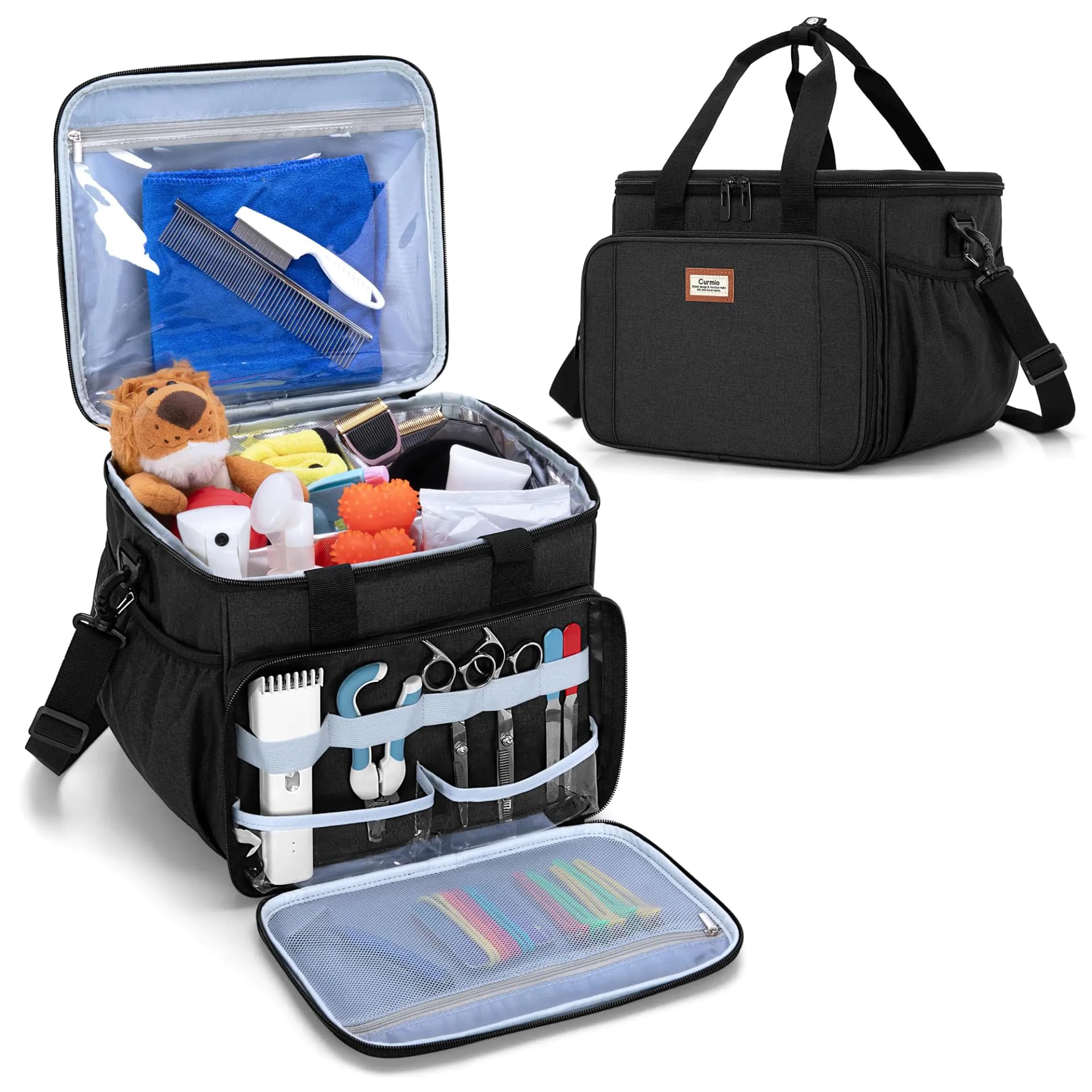 Pet Grooming Tote Bag, Black