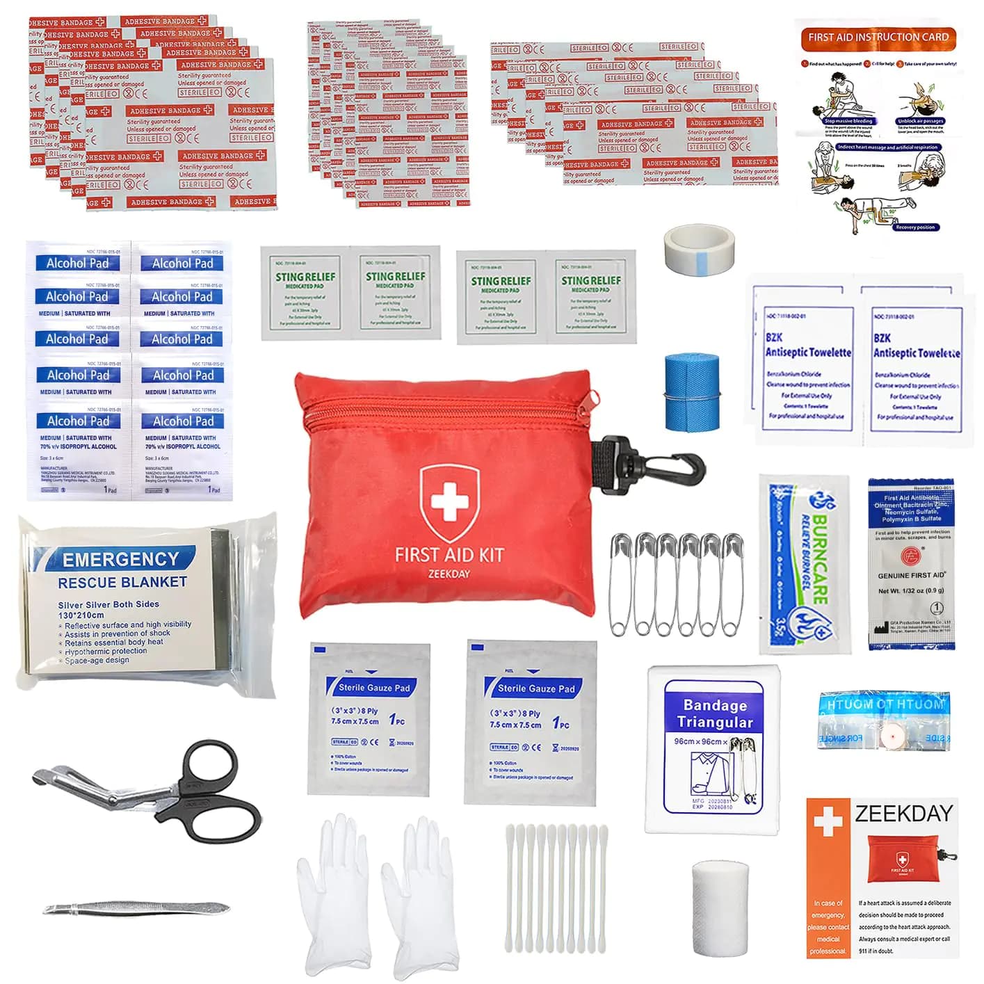 Compact Waterproof Travel First Aid Kit