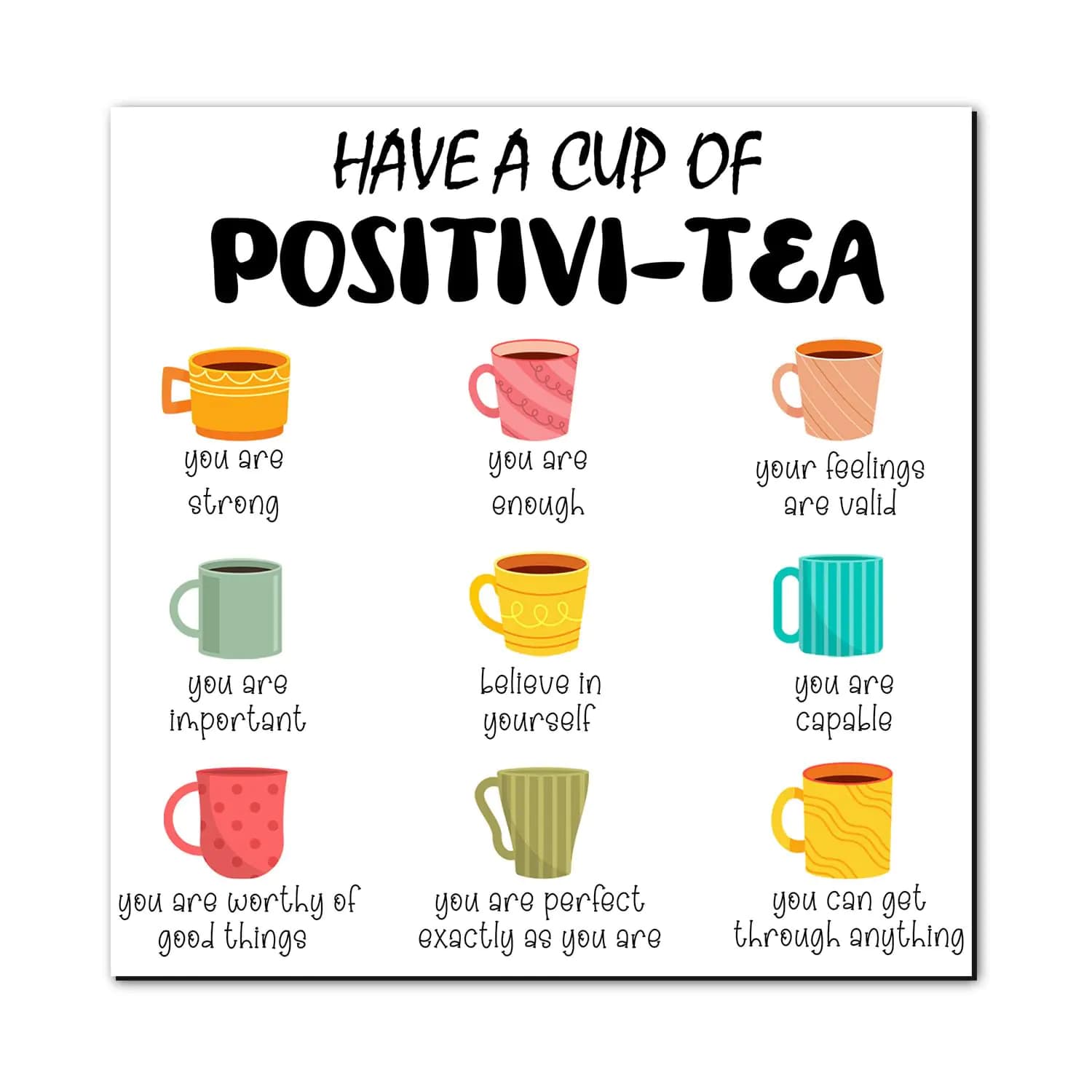 Self Affirmation Magnets for Refrigerator