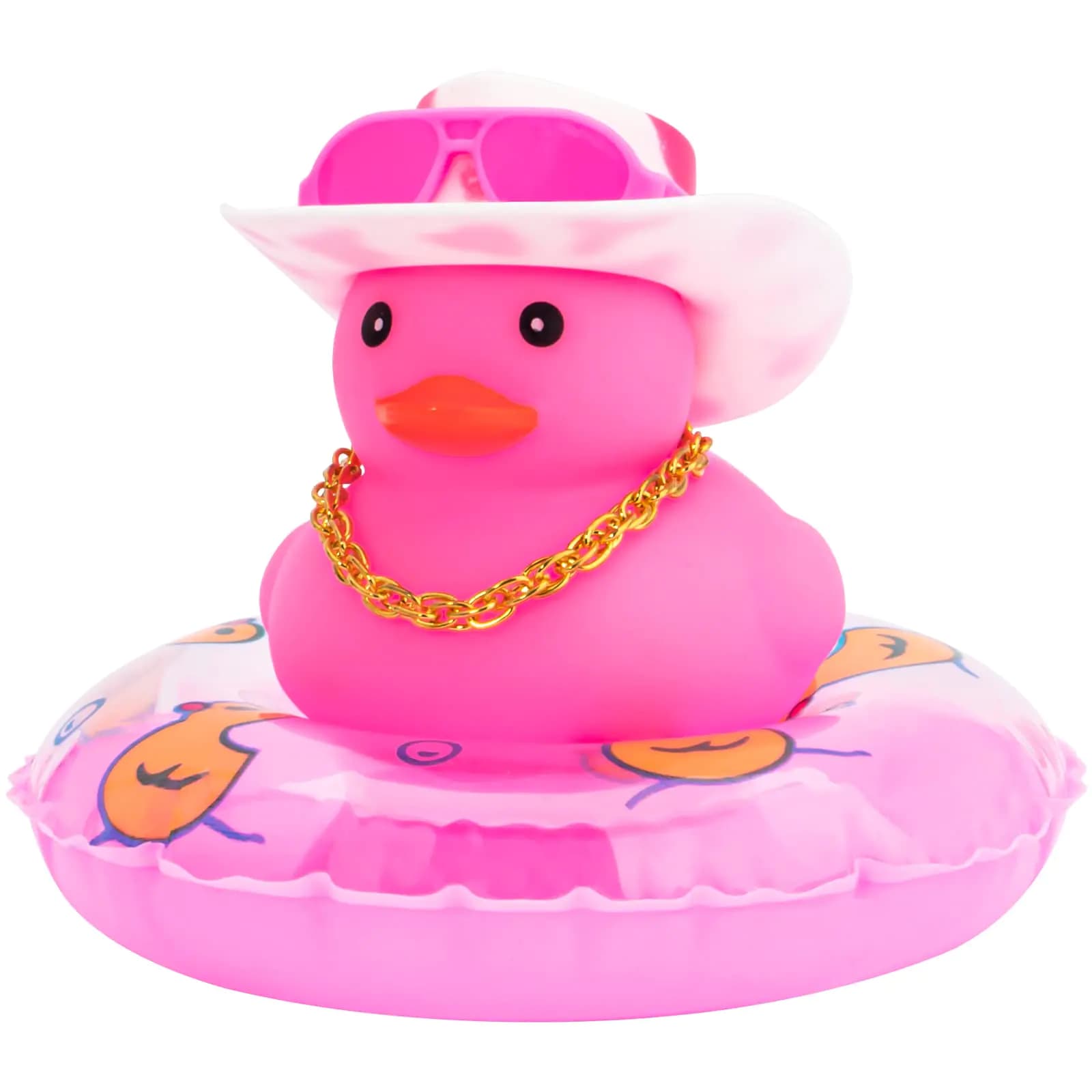 Pink Rubber Duck Car Dashboard Decoration