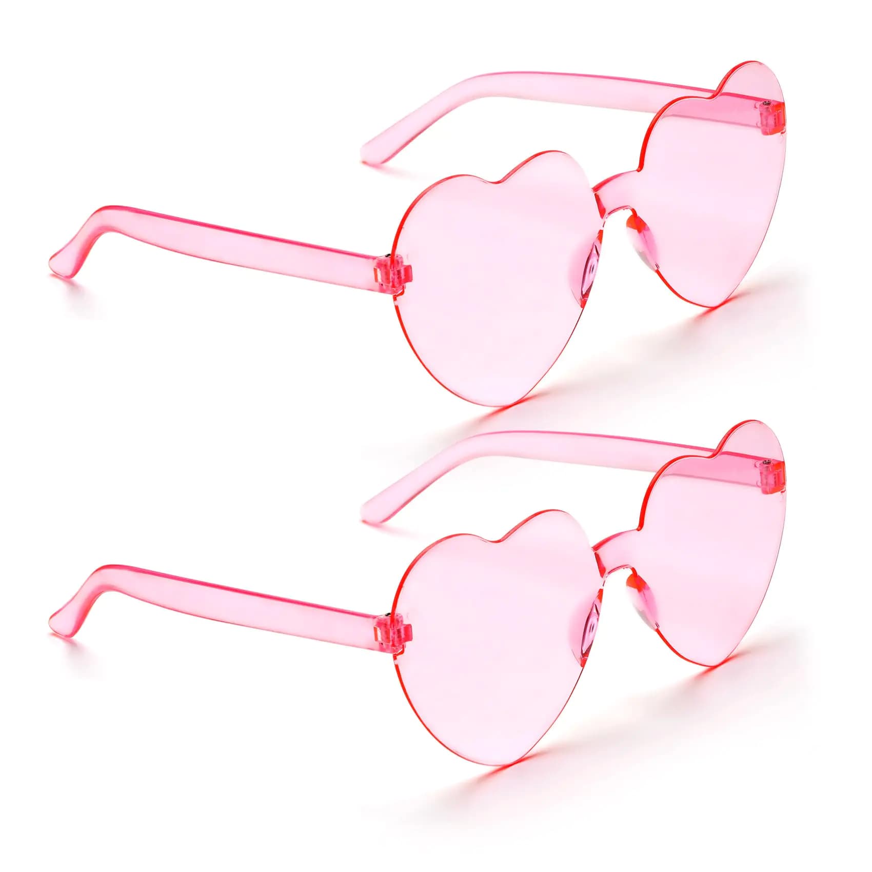 Heart Shaped Sunglasses for Women Pink